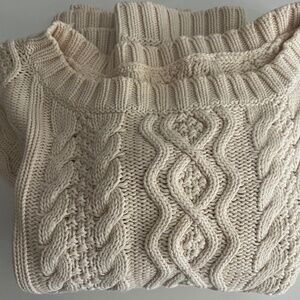 Cable knit sweater